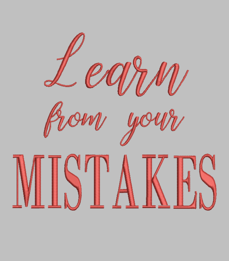 LEARN FROM YOUR MISTAKES T-SHIRT