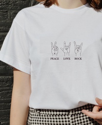 PEACE LOVE ROCK T-SHIRT